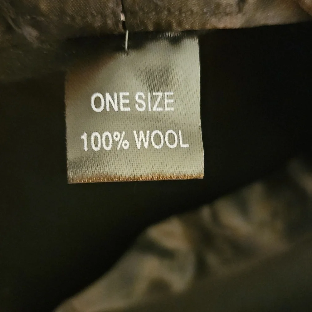ADORA Black Felt Wide Brim Floppy Wool Hat